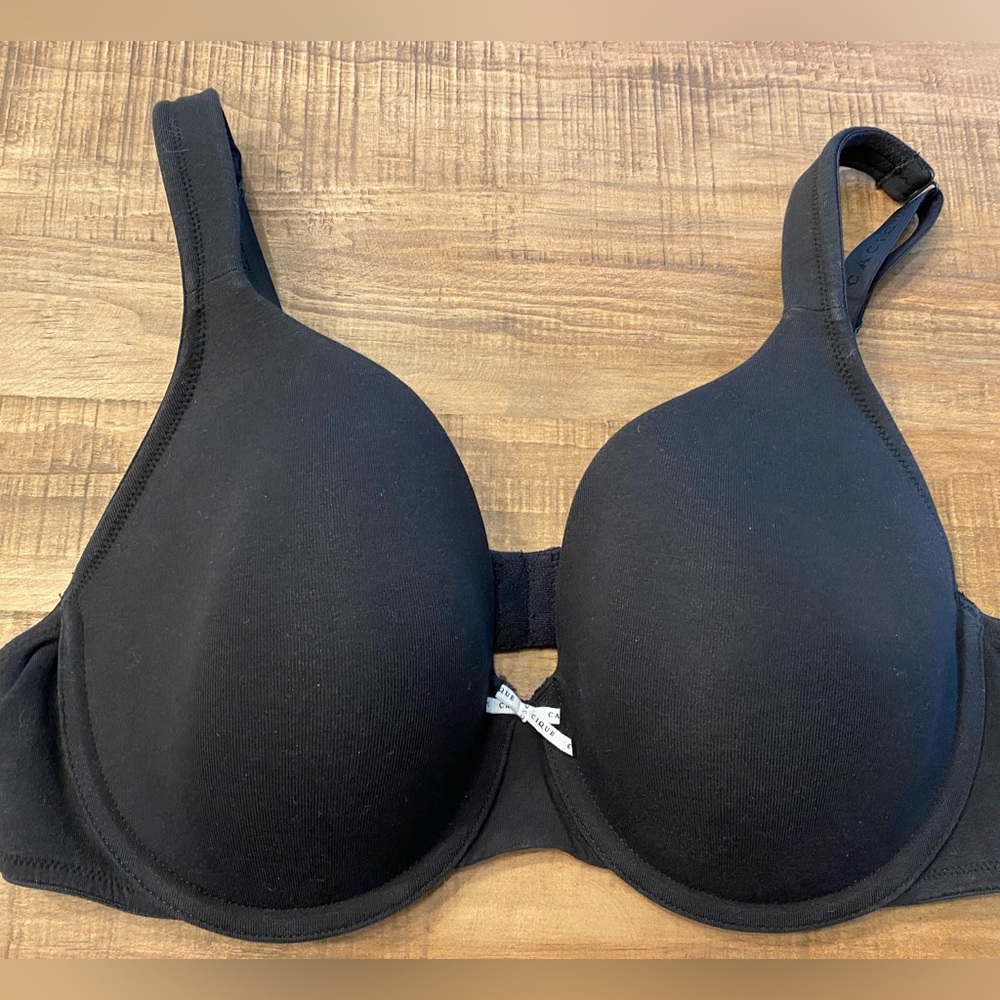 CACIQUE Size 40C Lightly lined Full coverage Underwire Bra. Black - Like new!